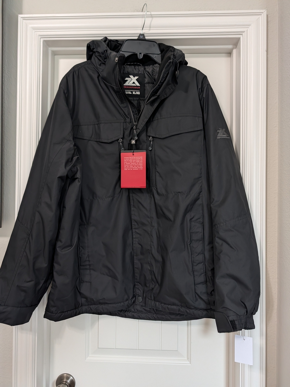 ZeroXposur Men’s Black Hooded Puffer Jacket